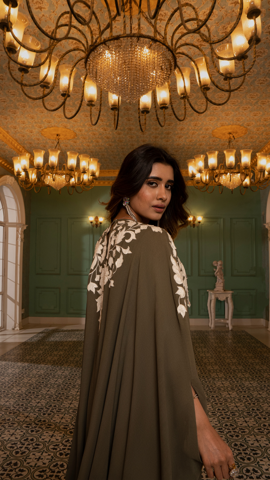 ZAHRA-OLIVE GREEN