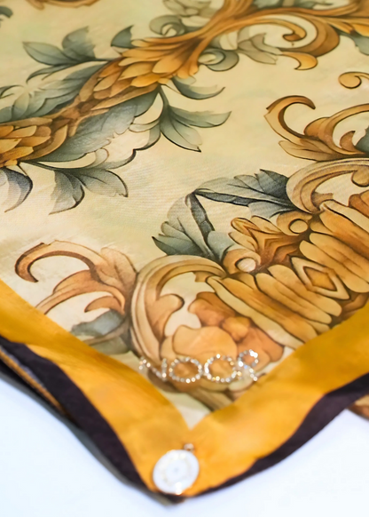 SCARF-OCHRE YELLOW  ( 35X70 )