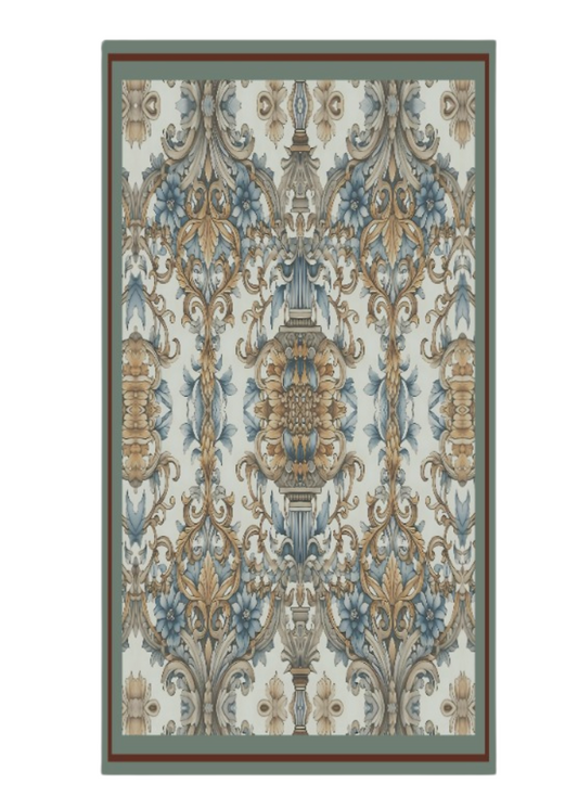 SCARF-TEAL (36X36)