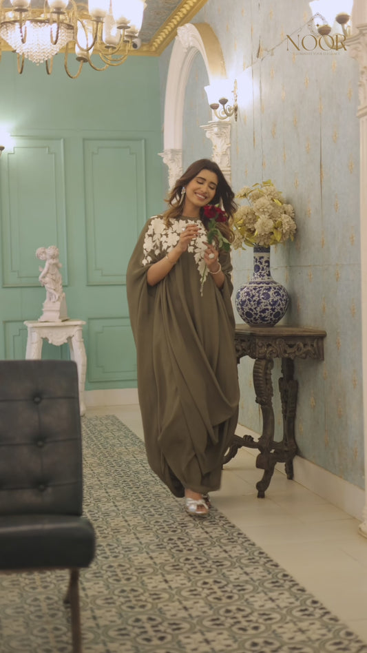 ZAHRA-OLIVE GREEN